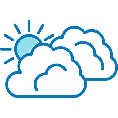 bulut hava kutsal kişilerin resmi, vektör çizim