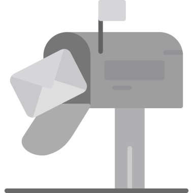 posta simgesi. Web için basit e-posta vektör sembolü çizimi