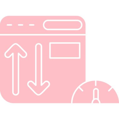 Ağ simgesi. Buzdolabının vektör illüstrasyonu