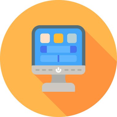 Düz vektör simgesini izle