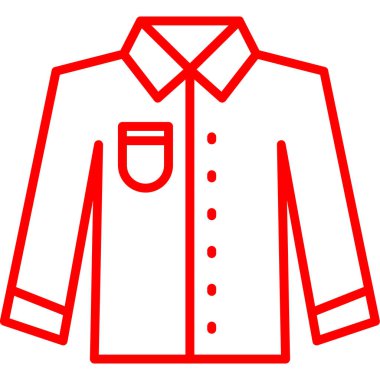 Ceket simgesi, vektör illüstrasyon tasarımı