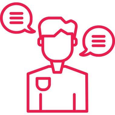 Müşteri Servisi simgesini. Vektör çizim