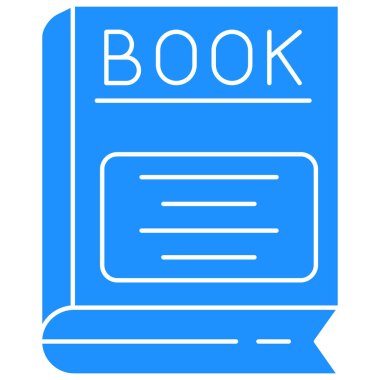 Kitap. Web simgesi basit illüstrasyon