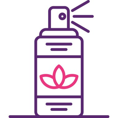 Çiçek simgesinin vektör illüstrasyonu