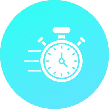 Saat simgesi, vektör illüstrasyonu