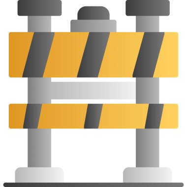 bariyer inşa simgesi doldurulmuş ana hatlar biçiminde