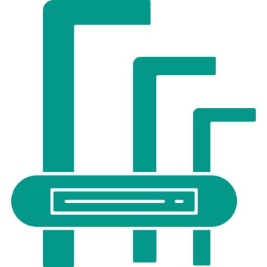 elektrikli ısıtıcı modern simge, vektör illüstrasyonu