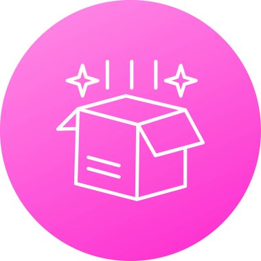 Hediye simgesinin vektör illüstrasyonu