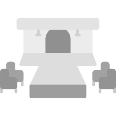 Elektrikli ısıtıcı düz simgesi