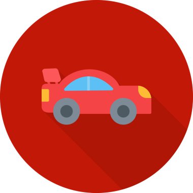 Düz biçimli otomatik servis düz simgesi