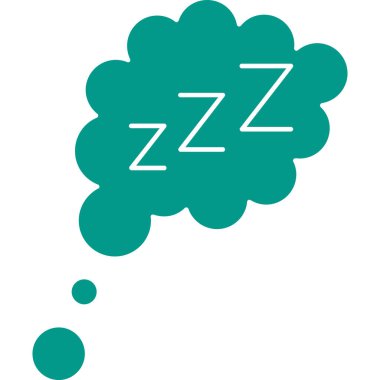 uyku ve düşünce kabarcık vektör tasarımı