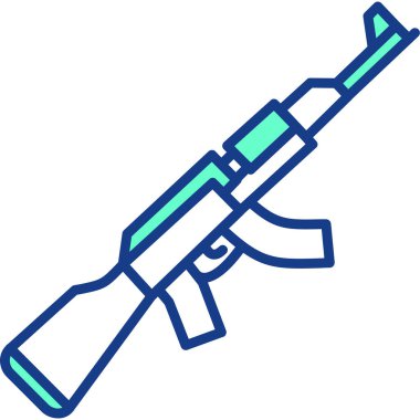 Silah. Web simgesi basit illüstrasyon