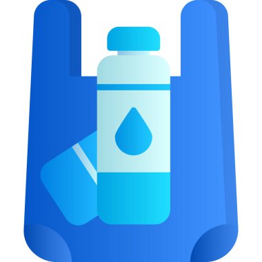 şişe su şişesi simgesi düz stil