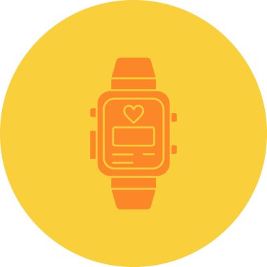 akıllı saat vektör çizgisi simgesi