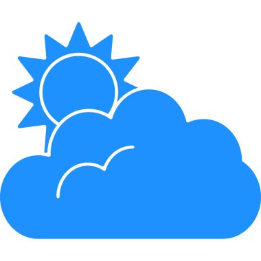 Bulut. Web simgesi basit illüstrasyon