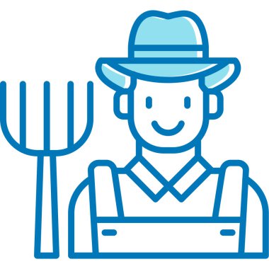Çiftçilik, çiftçilik, tarım, bahçıvanlık ve bahçıvanlık dallarında ikon.