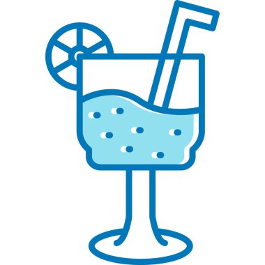 Bir bardak buzun vektör çizimi