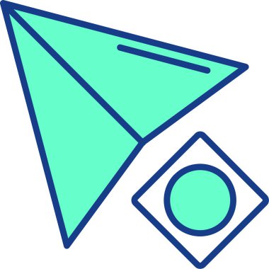 Pusula. Web simgesi basit illüstrasyon