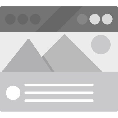 Web tarayıcı vektör simgesi