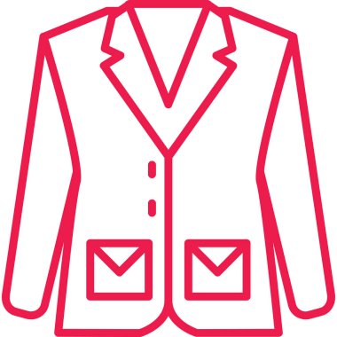 Ceket simge vektör çizim