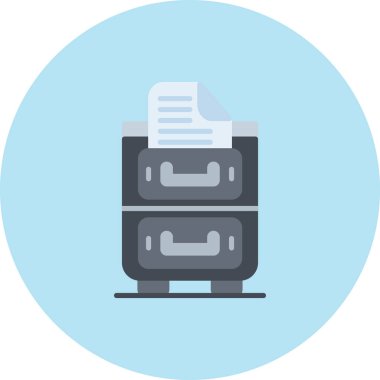 Yazıcı. Web simgesi basit illüstrasyon