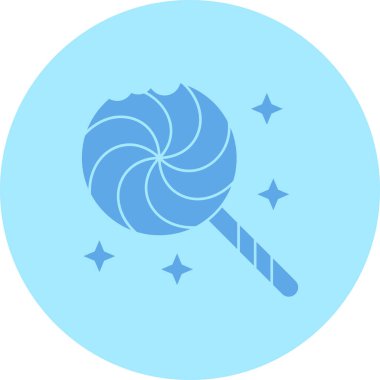 Lolipop. Web simgesi vektör illüstrasyonu