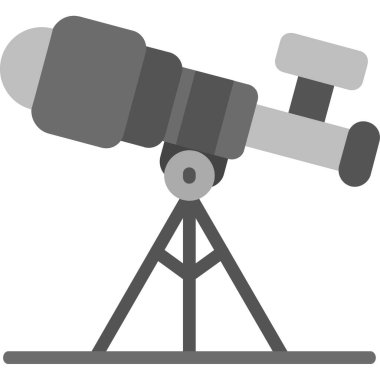 teleskop simgesi vektör illüstrasyonu