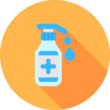 Su şişesi. Web simgesi basit tasarım