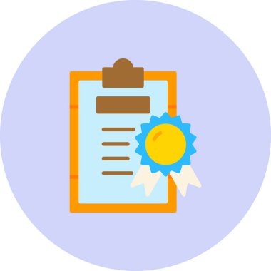 belge simgesi vektör illüstrasyonu