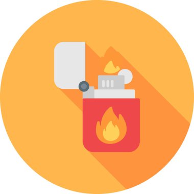 düz vektör simgesini ateşle