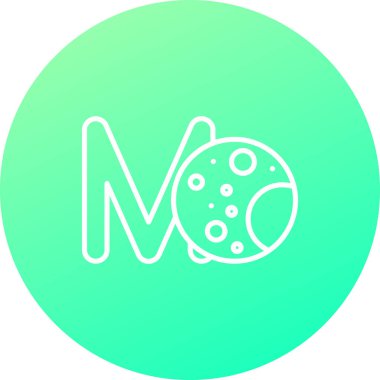 Bir gezegen simgesinin vektör illüstrasyonu