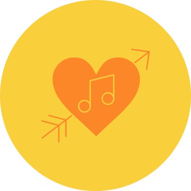 Kalp ikonu. Tasarım ve logonuz için vektör çizimi. vektör izole.