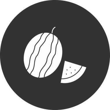 Karpuz ağ simgesi vektör illüstrasyonu