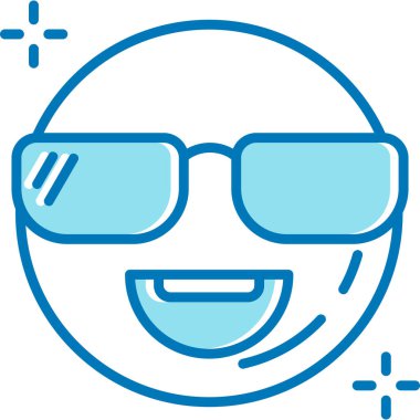 Güneş gözlüğü. Web simgesi basit illüstrasyon