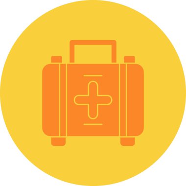 Çanta simgesinin vektör illüstrasyonu