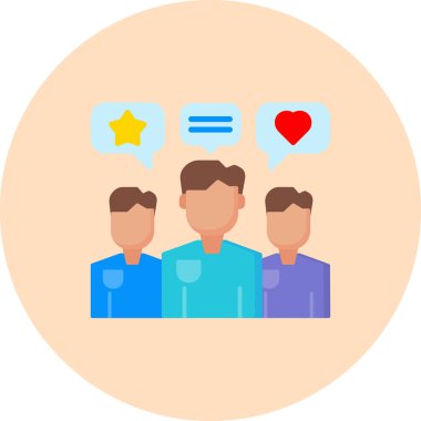 Sosyal ortam vektör simgesi