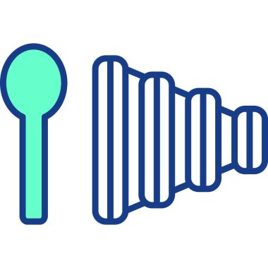 Basit vektör illüstrasyon seosu