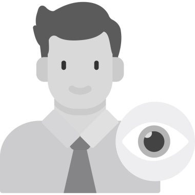 Göz Düz Vektör Simgesi