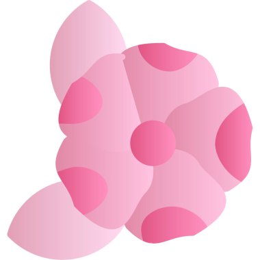 Çiçek. Web simgesi basit illüstrasyon