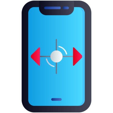 Cep telefonu vektör simgesine sahip akıllı kamera