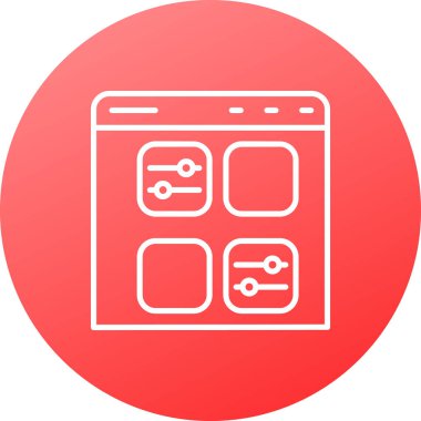 tarayıcı web simge vektör çizim