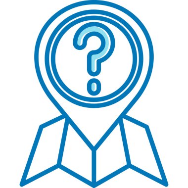 Soru işareti simgesi. vektör illüstrasyonu