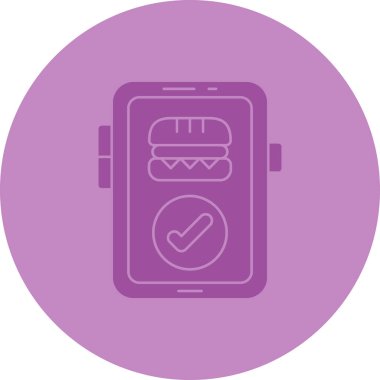 Gıda simgesinin vektör illüstrasyonu