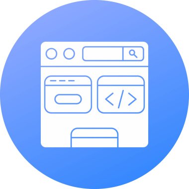 Web tasarım vektörü simgesi