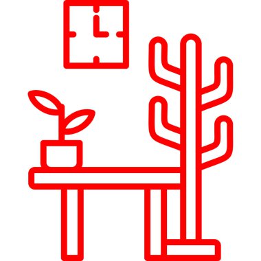 Bitki. Web simgesi basit illüstrasyon