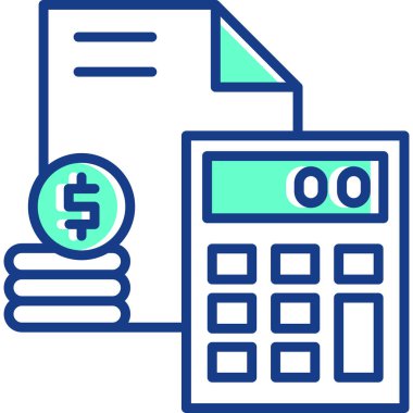 Banka ödeme simgesi, özet vektör tasarımı