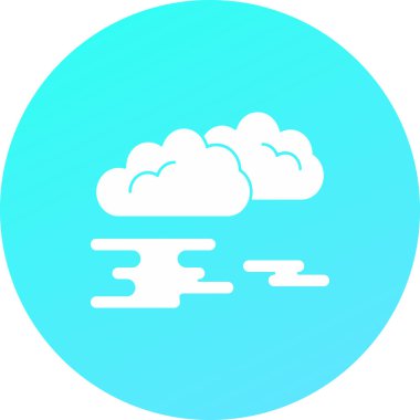 Bulut simgesi. Web için basit bulut vektör simgeleri çizimi