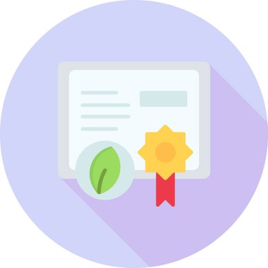 Rozet rozet simgesi düz stil