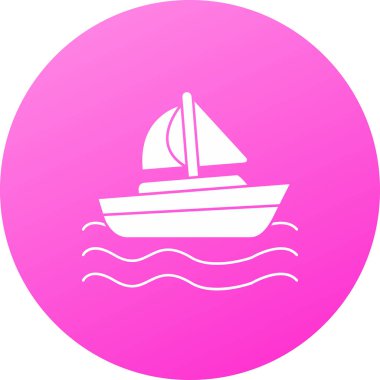 Eşsiz gemi vektör simgesi