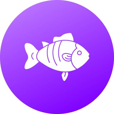 Benzersiz Balık Vektörü Kabartma Simgesi